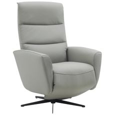 Livetastic RELAXAČNÉ KRESLO, textil, koža, sivá