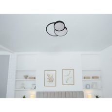 LED Stmievateľné stropné svietidlo LED/60W/230V 3000-6500K čierna + diaľkové ovládanie