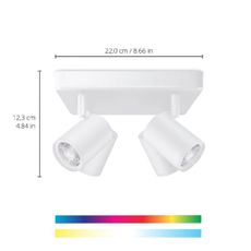 WiZ - LED RGBW Stmievateľné bodové svietidlo IMAGEO 4xGU10/4,9W/230V biela Wi-Fi