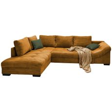 MID.YOU ROHOVÁ SEDACIA SÚPRAVA, textil, koňaková