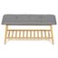 Autronic DR-N1012 GREY2 Botník s taburetom, 90 x 45 x 30 cm