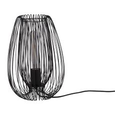 Čierna stolová lampa Leitmotiv Lucid
