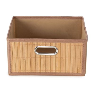 Bambusový úložný box v prírodnej farbe 31x31x15 cm – Compactor