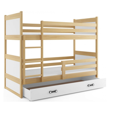 Interbeds Rico poschodová posteľ 190cm x 80cm borovicové drevo prírodno-biela