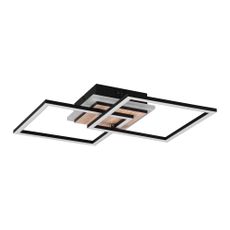 Čierno-hnedé LED stmievateľné stropné svietidlo 28x57 cm Giro – Trio