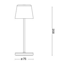 Ideal Lux - LED stmievateľná dotyková stolná lampa CUTE LED/2,5W/3,7V IP65 zlatá