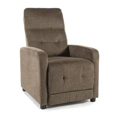 Polohovacie elegantné kreslo, olivka 77