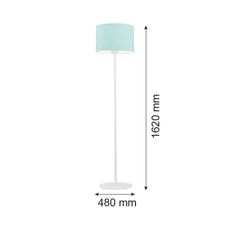 Argon 4131 - Stojacia lampa MAGIC 1xE27/15W/230V tyrkysová/biela