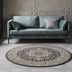 Nouristan - Hanse Home koberce Kruhový koberec Mirkan 104106 Dark-grey - 160x160 (priemer) kruh cm