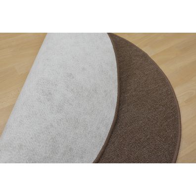 Vopi , Kusový koberec Astra hnedá kruh, 67x67 (priemer) kruh, hnedá, chodba / predsieň