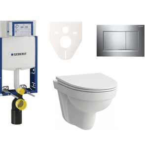 Cenovo zvýhodnený závesný WC set Geberit na zamurovanie + WC Laufen Laufen Pro Nordic SIKOGE2H6