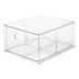 Transparentný úložný box iDesign The Home Edit, 34 x 25,3 x 15,4 cm