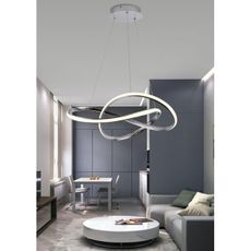 Brilagi - LED Stmievateľný luster na lanku COSMOWAVE LED/70W/230V chróm + DO