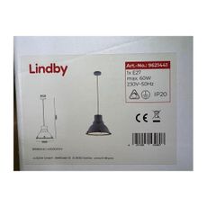 Lindby - Luster na lanku PERCIVAL 1xE27/60W/230V