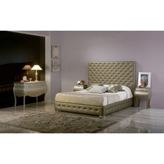 Estila Moderná čalúnená posteľ Leonor s chesterfield prešívaním a s úložným priestorom150-180cm