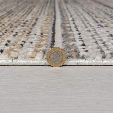 Flair Rugs , Behúň Santiago Camino Natural, 66x300, béžová, obývacia izba
