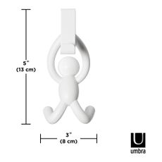 Závesné plastové háčiky v súprave 2 ks Buddy – Umbra