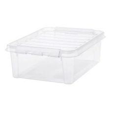 SmartStore Úložný box s bielymi klipmi Classic, 21 l, 21 l