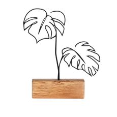 Kovová soška Leaves – Mioli Decor