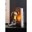 LED stmievateľná stolová lampa v striebornej farbe so skleneným tienidlom (výška 22,5 cm) Joey – Leitmotiv