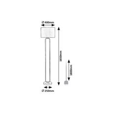 Rabalux 74043 - Stojacia lampa DOMIRO 1xE27/60W/230V