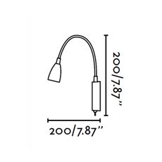 FARO 41019 - Nástenná lampa LOKE LED/3W/230V