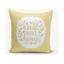 Žltá obliečka na vankúš Minimalist Cushion Covers Home Sweet Home, 45 × 45 cm