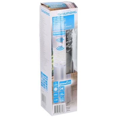 Grundig 14 - LED Solárna lampa so senzorom pohybu a súmraku LED 1xAAA 600 mAh
