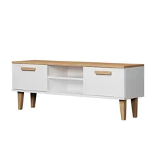 Kocot kids TV stolík DENVER 120 cm biely/dub hickory
