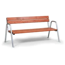 Parková lavička s držadlom a operadlom, 1720 mm