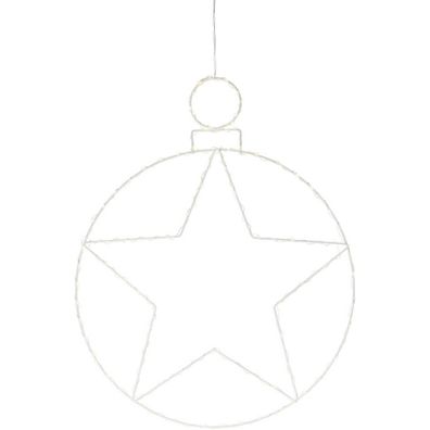 Vianočná závesná LED dekorácia Kerstball Star 236 LED, 48 cm