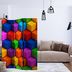 Paraván Colorful Geometric Boxes Dekorhome 135x172 cm (3-dielny)