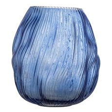 Modrá sklenená váza Leyla – Bloomingville
