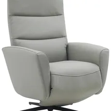 Livetastic RELAXAČNÉ KRESLO, textil, koža, sivá
