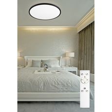 Top Light - LED Stmievateľné stropné svietidlo REVIT LED/70W/230V pr. 75 cm čierna