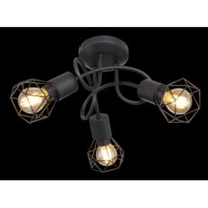Globo - LED Prisadený luster XARA 3xE14/6W/230V čierna