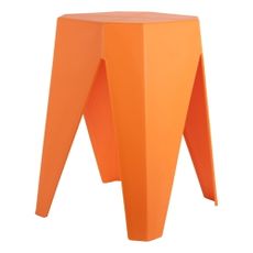 Oranžová plastová stolička Cherish – Leitmotiv