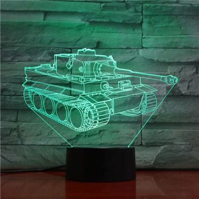 3Dmix 3DL-BSC008 – 3D LED nočná lampa - Tank