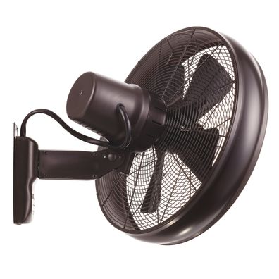 Lucci air 213125 - Nástenný ventilátor BREEZE 55W/230V čierna/hnedá + DO