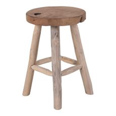 Tíková stolička so 4 nohami House Nordic Badia, ø 30 cm