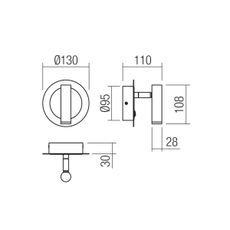 Redo 01-3089 - LED Nástenné bodové svietidlo CLOSER LED/6W/230V biela