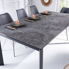 Rozťahovací jedálenský stôl Narissara X7 180-240 cm granit - vzor mramor