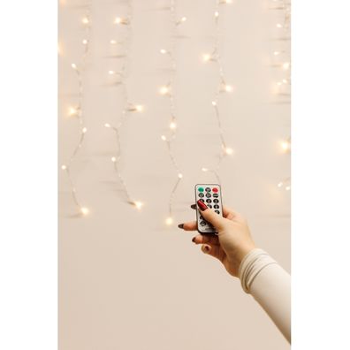 LED Stm. vonk. vianočný záves CURTAIN 360xLED/8,4W/230V 2x2 m IP44 teplá biela +DO