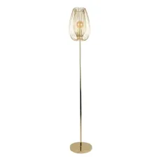 Stojacia lampa v zlatej farbe Leitmotiv Lucid, výška 150 cm