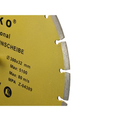 Kotúč diamantový rezný segmentový, 300x8x32mm GEKO