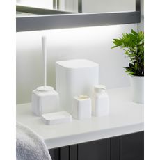Kúpeľňový set CRYSTAL 5 ks biela