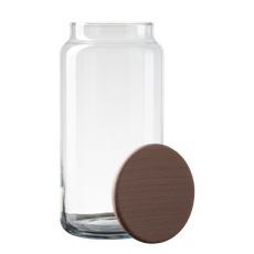 Sklenená nádoba s vekom 1,3 l -  Basic Kitchen - 593767