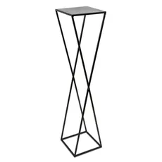 DekorStyle Stojan na kvety Espiral 100 cm čierny