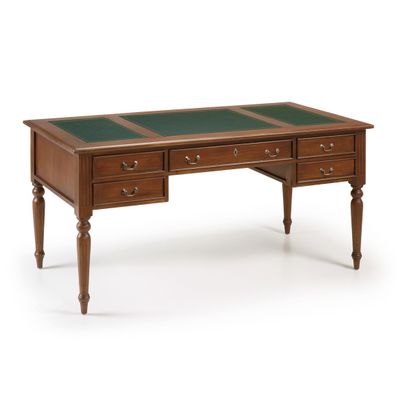 Estila Rustikálny luxusný písací stôl M-VINTAGE z masívu so zásuvkami 160cm