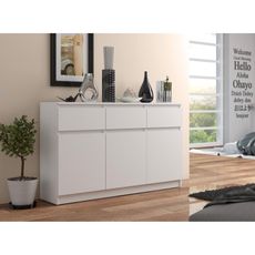 Komoda K140 3D3SZ biela